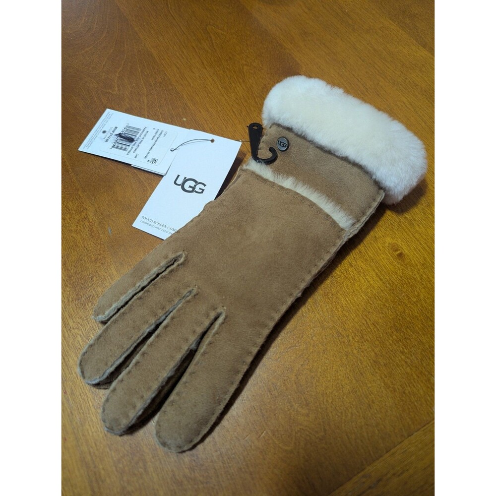 UGG Women’s Sheepskin Seamed Glove Chestnut Brown Suede RIGHT HAND Replacement S